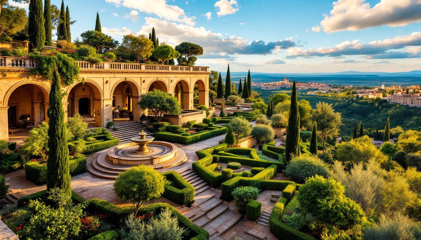 Ce jardin toscan du XVIe siècle repose sur des voûtes militaires du XVIIIe siècle