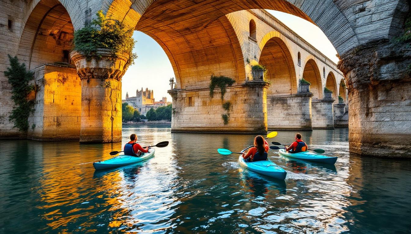 Le seul endroit au monde où faire du canoë sous un pont UNESCO médiéval