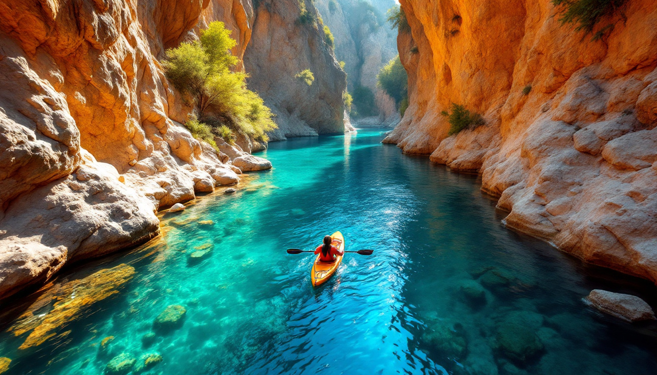 Cette rivière garde sa température à 13°C toute l&rsquo;année : descente en kayak unique