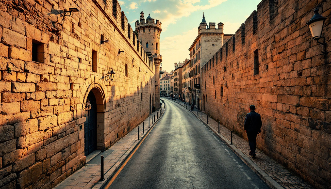 Cette rue d&rsquo;Avignon a été percée à travers des remparts de 600 ans