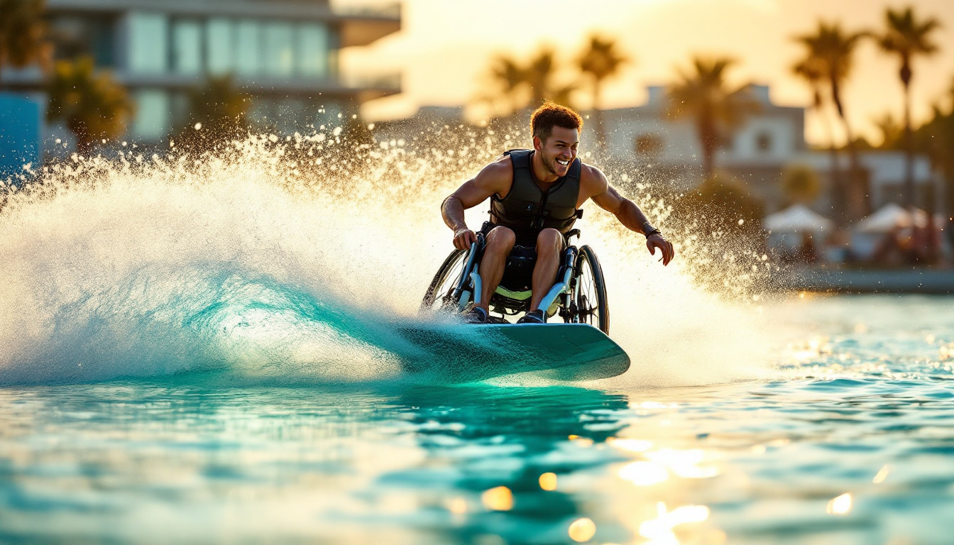 Ce parc d&rsquo;Avignon accueille les fauteuils roulants pour faire du wakeboard
