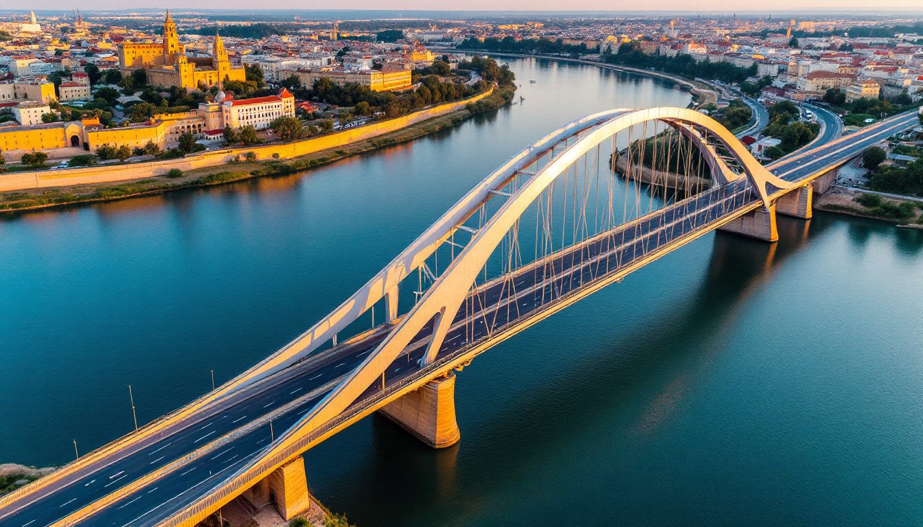 Ce pont traverse le Rhône avec une seule pile depuis 1961