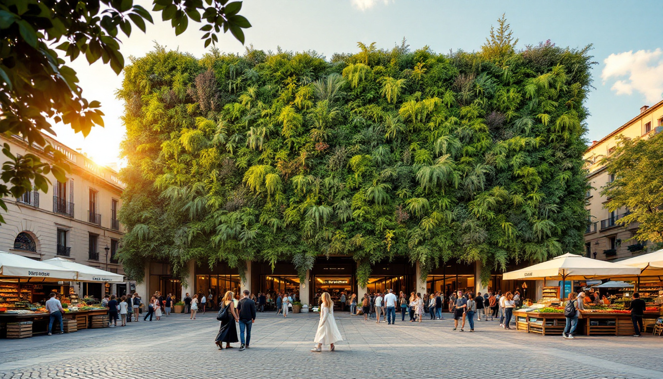 Ce mur végétal de 600 m² transforme le marché d&rsquo;Avignon