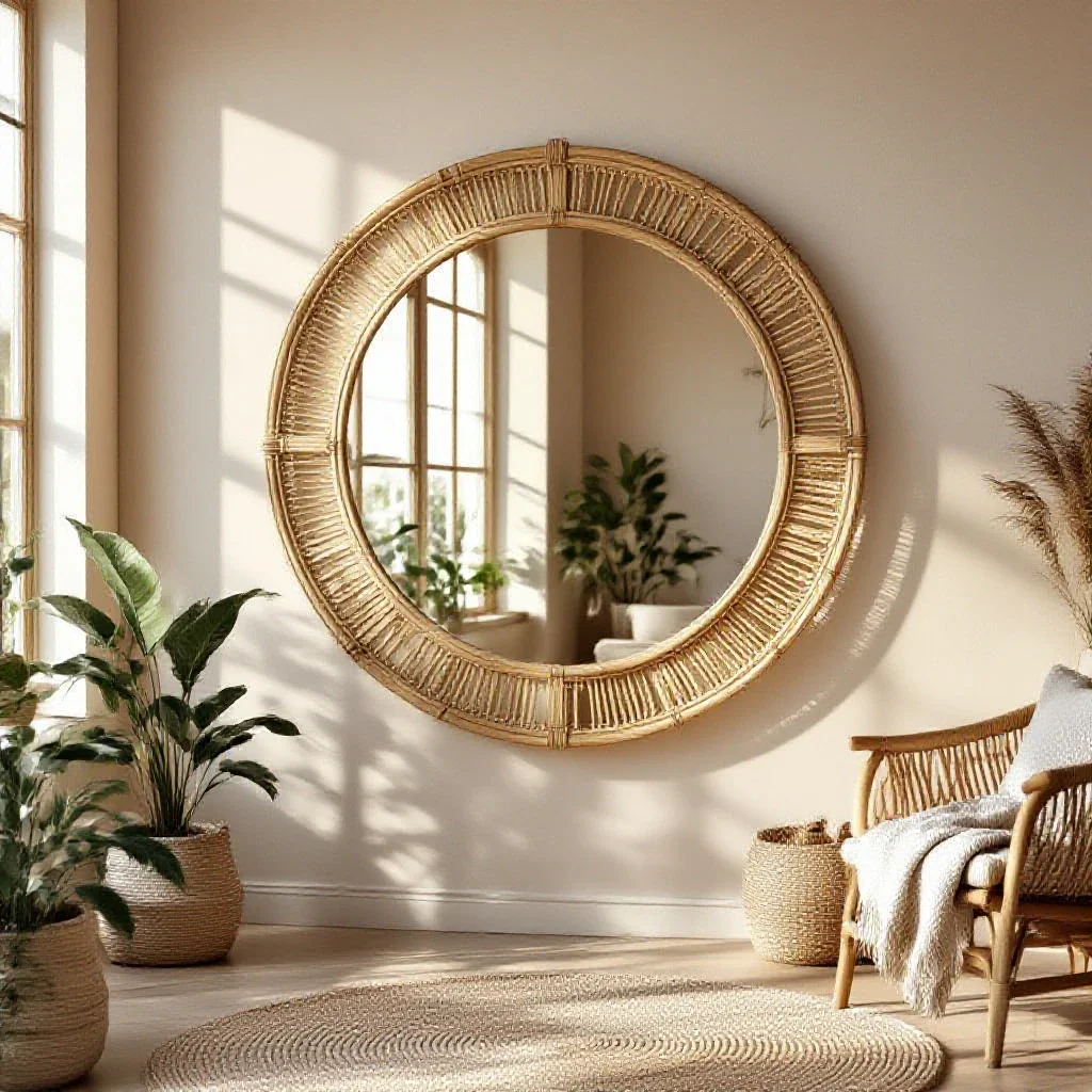 Top 5 Miroirs Scandinaves Ronds Bois Rotin 2026