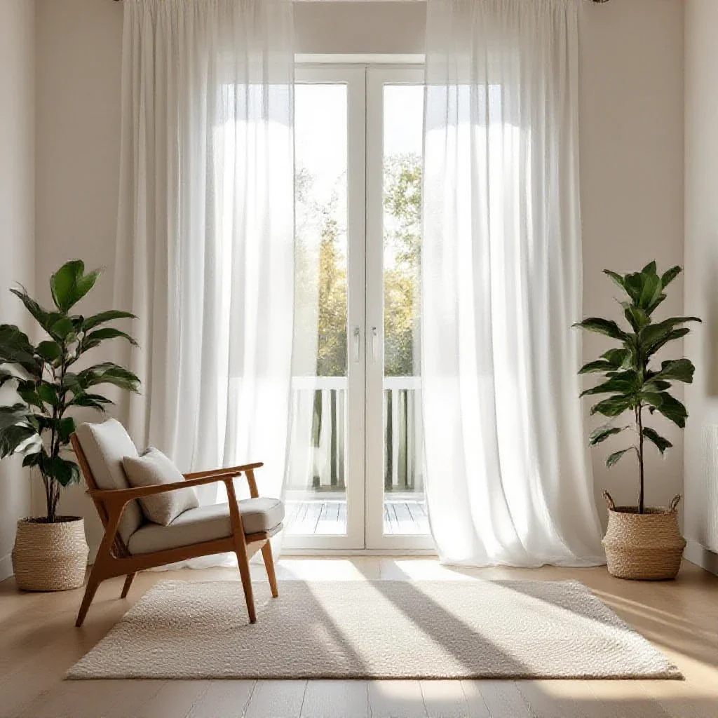 Rideau Scandinave Voilage Lin Blanc : Guide 2026