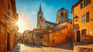 Vieille ville de Carpentras et cathedrale Saint-Siffrein
