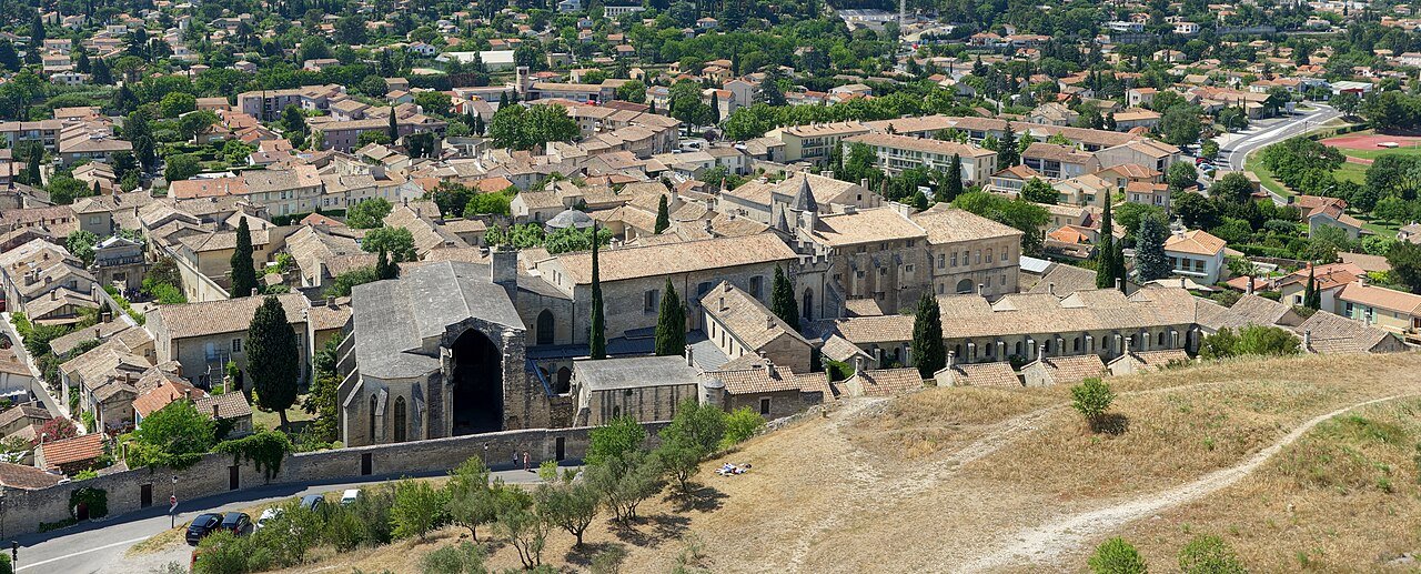 Vue panoramique de la Chartreuse Notre-Dame-du-Val-de-Bénédiction à Villeneuve-lès-Avignon
