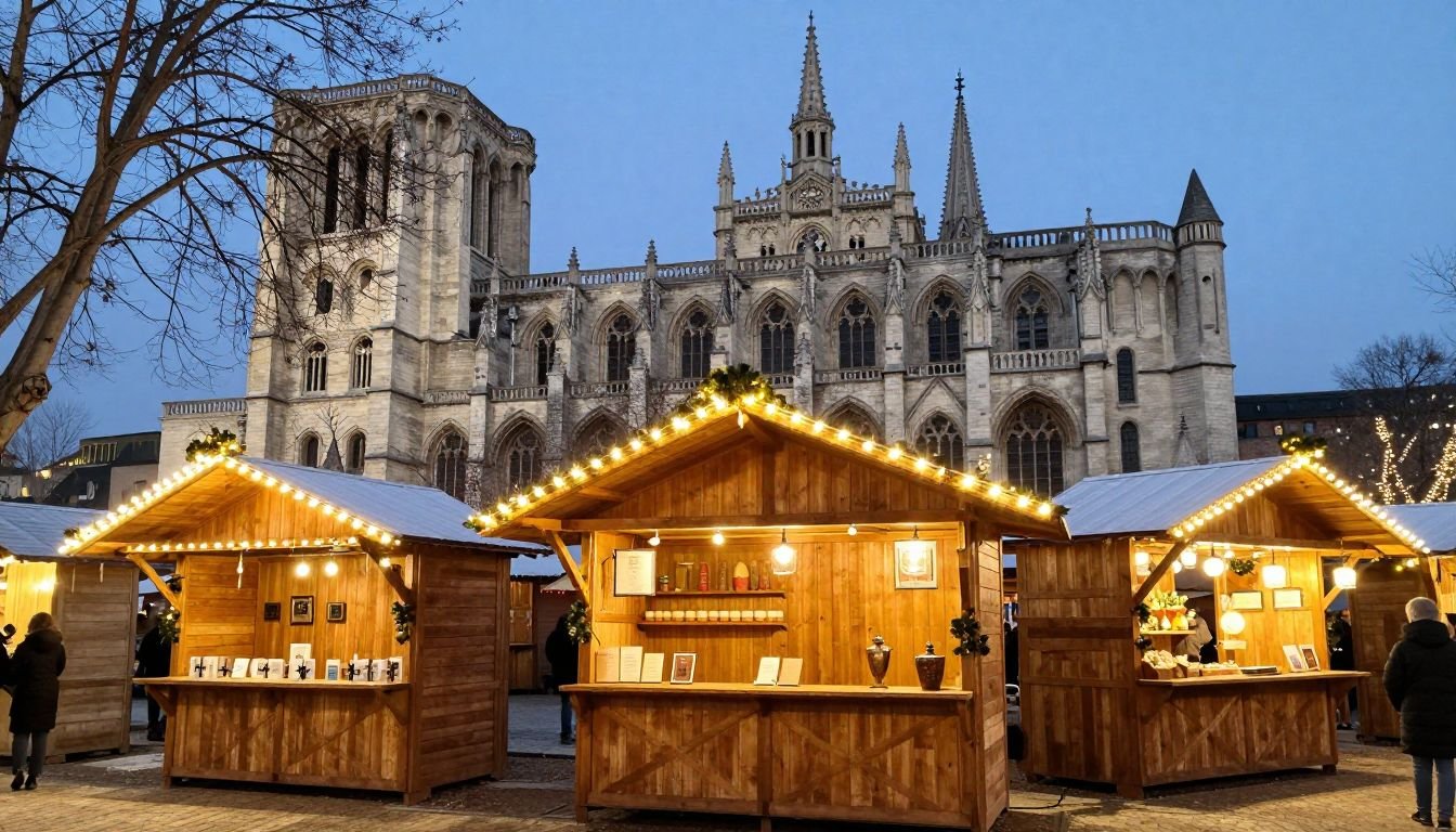 Marché de Noël Avignon 2026 place de l Horloge lumières féeriques stands bois