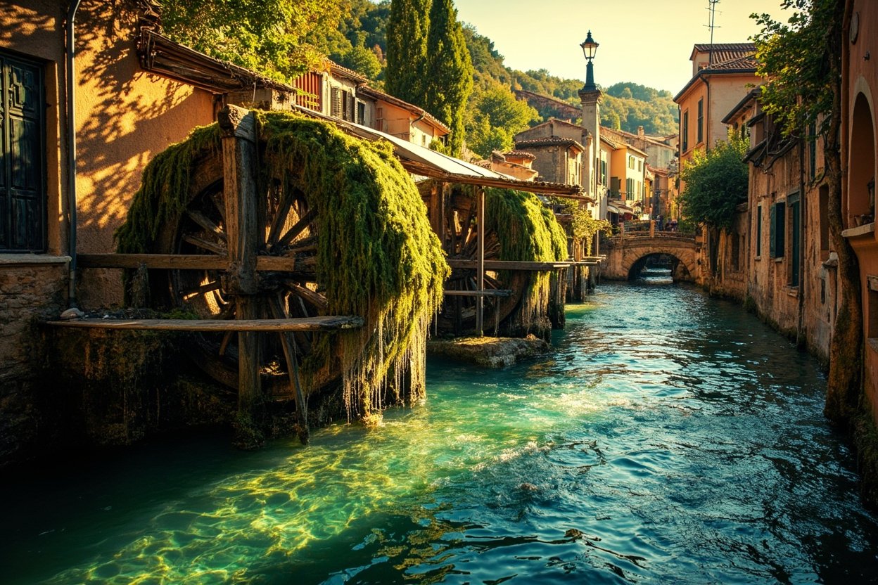 Canaux et brocante de L'Isle-sur-la-Sorgue, la Venise comtadine