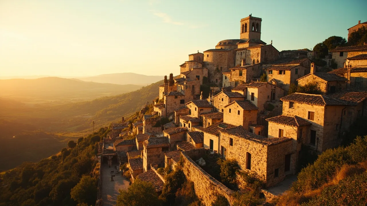 Le village perché de Bonnieux et son église haute dans le Luberon