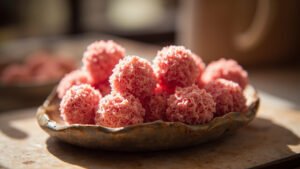 Papalines d’Avignon, confiserie au chocolat rose