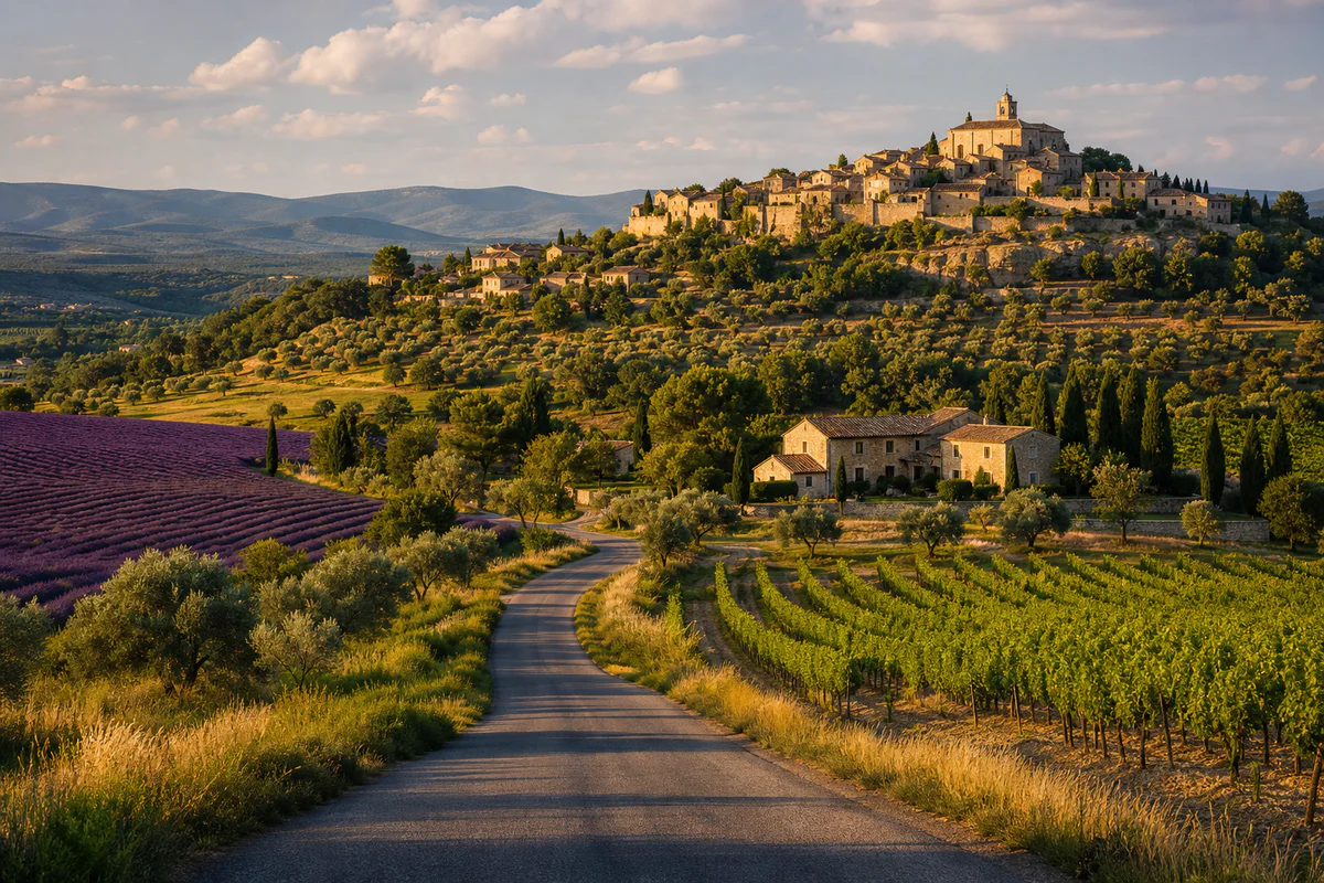 distance avignon gordes : la bonne route transforme le trajet en vraie excursion